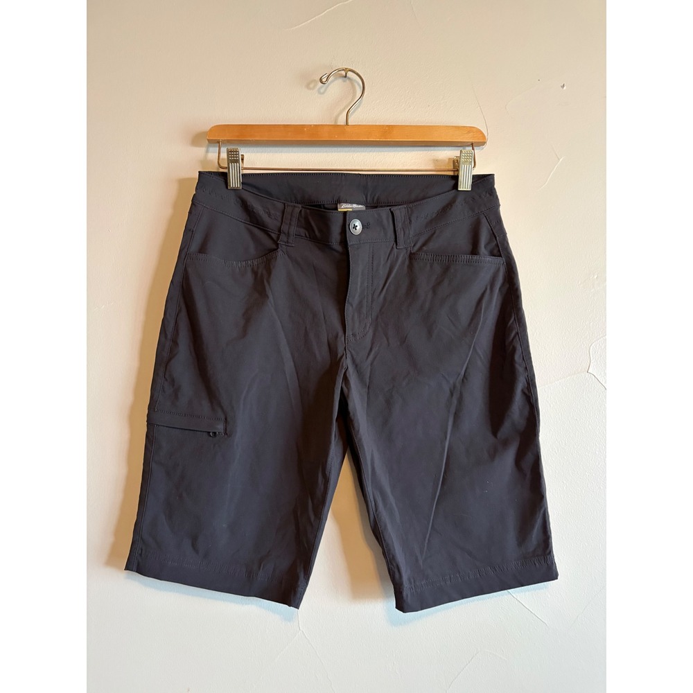 Eddie Bauer‎ First Ascent Women Guide Shorts Black Hiking Outdoor Size 4
